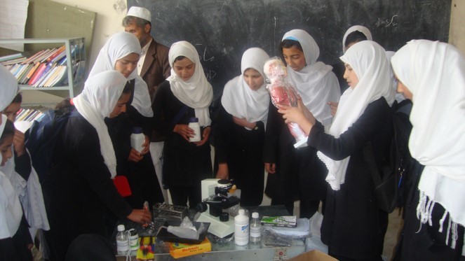 Students With Science Kit 