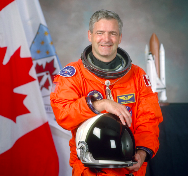 Astronaut Marc Garneau, representing the Canadian Space Agency as a mission specialist on STS-97, a Space Shuttle mission to the International Space Station