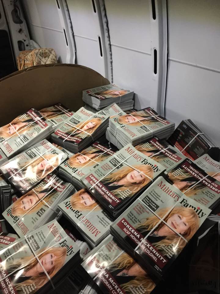 While distributing our Winter issue, I took a picture as Cyndi and I were convinced the magazines were duplicating themselves as we drove!