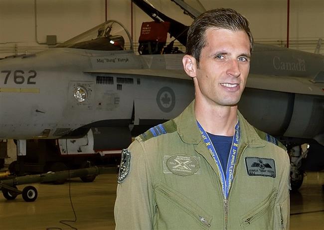Prior to joining the Canadian Space Program, Joshua Kutryk worked as an experimental test pilot and a fighter pilot. (Credit: Royal Canadian Air Force)